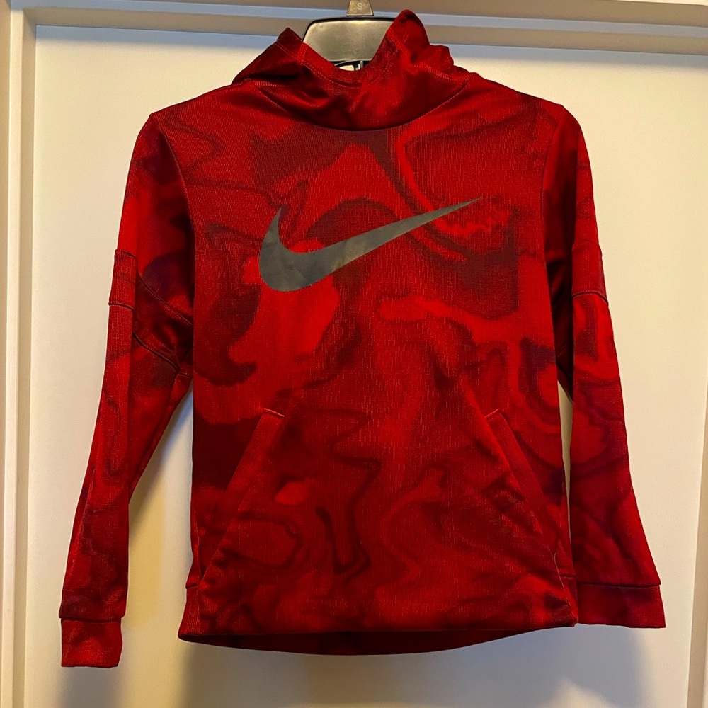 Boys Red & Black Nike Hoodie